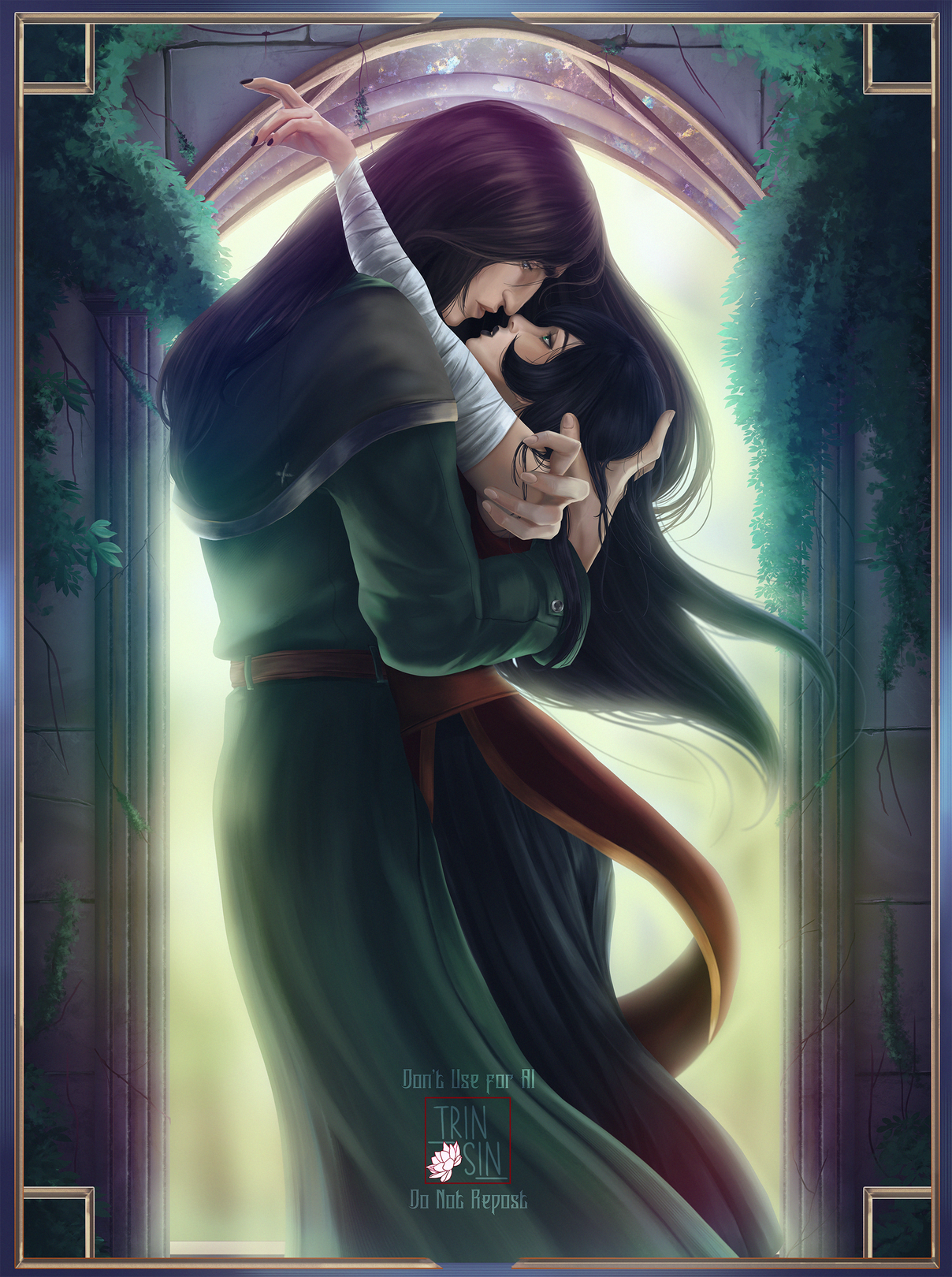 Lotus and Feather of Eternal Embrace