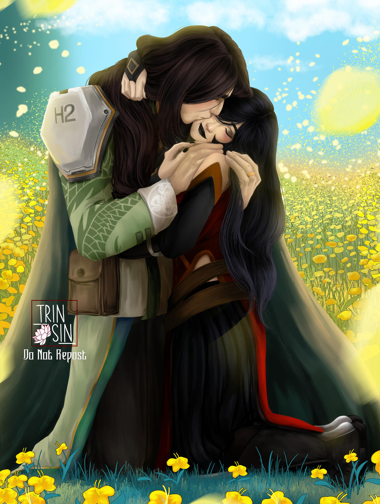 Couple Full Body w/ Semi-Complex Background